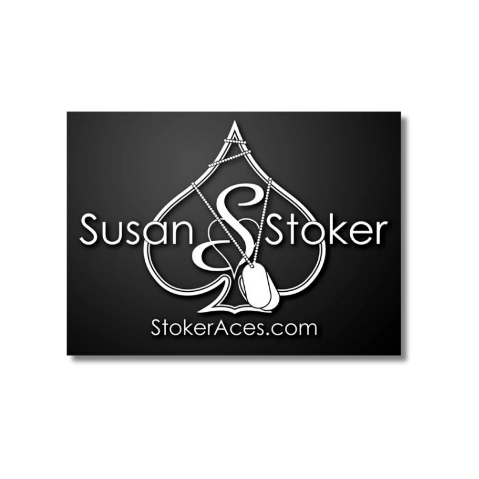 stokker logo Stoker Aces Military Dog Tag Logo Magnet