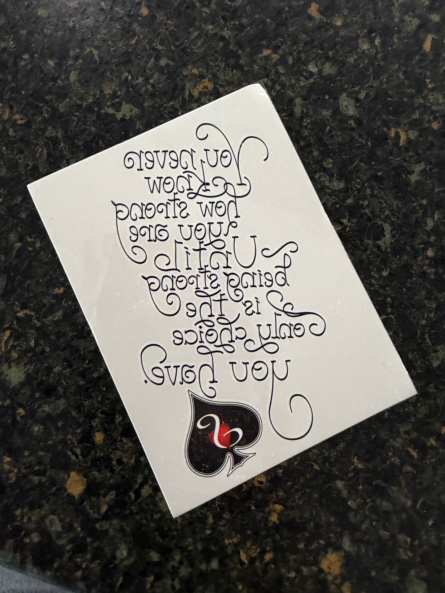 Temporary Tattoo-Strong/Choice