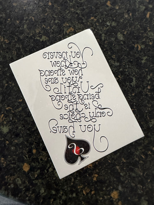 Temporary Tattoo-Strong/Choice
